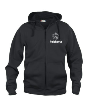 Palokunta-huppari vetoketjulla<span> - </span>Musta, XXL