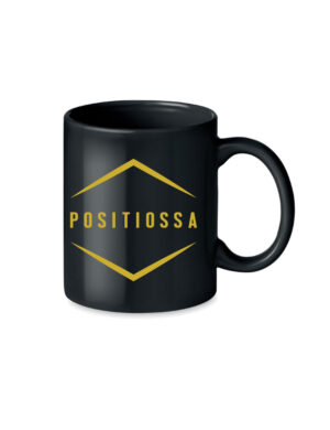 Positiossa - kahvikuppi, musta