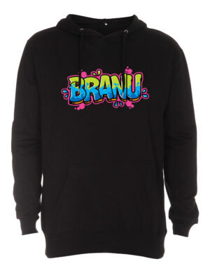 Branu - Logo - Huppari, musta