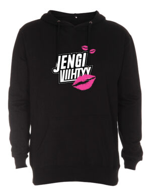 Jengi Viihtyy x Tulisuudelma - Huppari, musta
