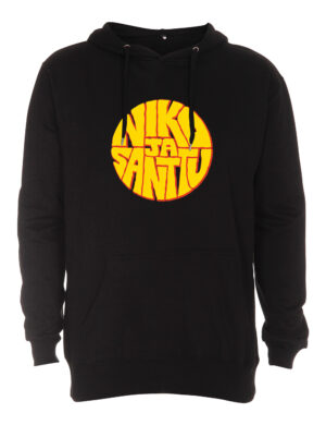 Niko ja Santtu - Logo - Huppari, musta (lapset / aikuiset)