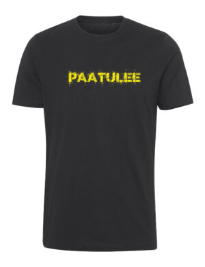 Aleksi Mäntykivi - Paa Tulee, keltainen logo - T-paita, musta