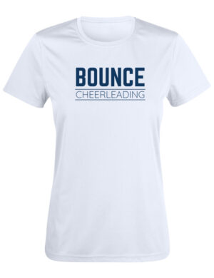 Bounce - Cheerleading - Tekninen t-paita, valkoinen