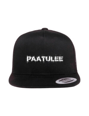 Aleksi Mäntykivi - Paa Tulee, valkoinen logo - Trucker Cap, musta