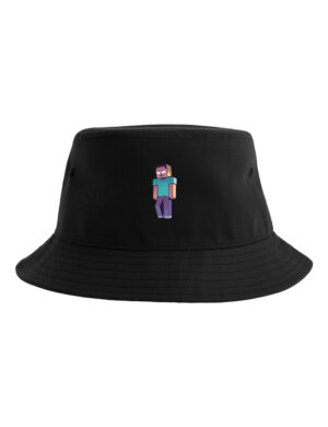 Jyksedi - Herobrine - Bucket Hat, musta