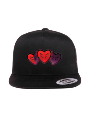 Jyksedi - Sydämet - Trucker Snapback - musta (aikuiset/lapset)