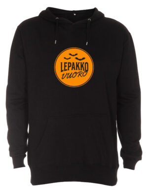 Lepakkovuoro - Oranssi logo - Huppari, musta