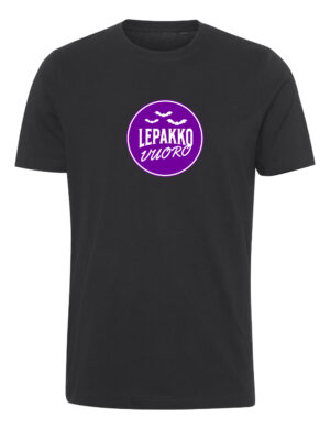 Lepakkovuoro - Purppura logo - T-paita, musta