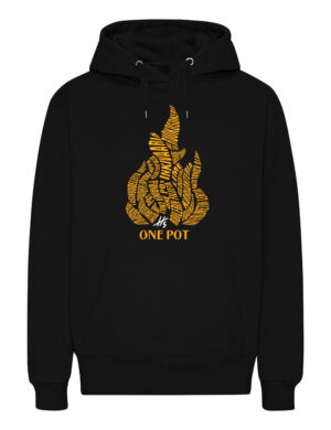 OnePot - liekki - huppari, musta