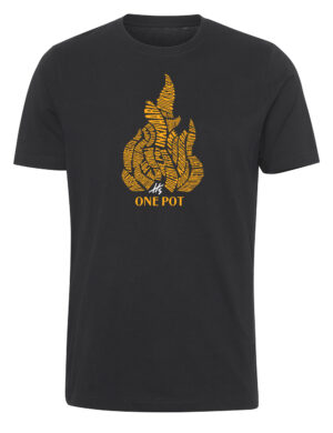 OnePot - liekki - t-paita, musta