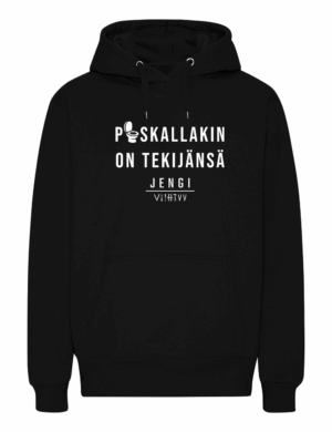 Lärvinen - Jengi Viihtyy - Paskallakin on tekijänsä - Huppari - musta