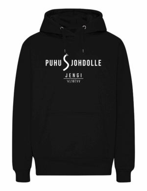 Lärvinen - Jengi Viihtyy - Puhu johdolle - Huppari - musta