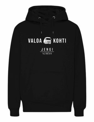 Lärvinen - Jengi Viihtyy - Valoa kohti - Huppari - musta