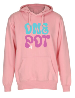 OnePot - värikäs logo - huppari, pinkki