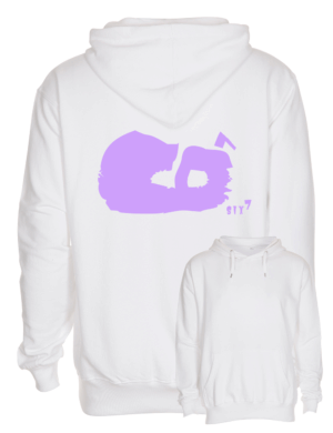 Memerch67 - huppari - lilalogo - valkoinen