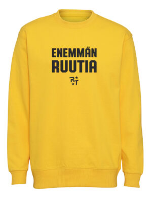 Rakettitukku - Enemmän Ruutia teksti - College, keltainen (tilaustuote)
