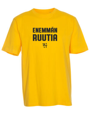 Rakettitukku - Enemmän Ruutia teksti - T-paita, keltainen (tilaustuote)