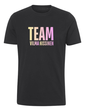 Vilma Nissinen - team - t-paita, musta