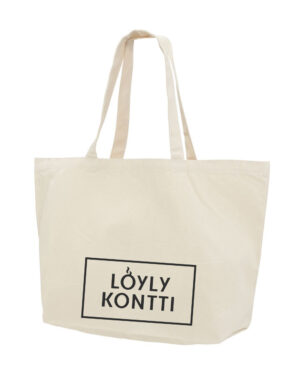 Löylykontti - Iso kangaskassi, nature