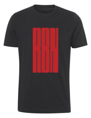 Robin Packalen - RBN Flat punainen - t-paita, musta