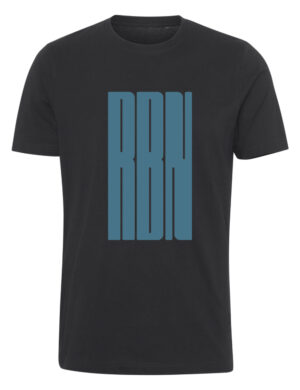 Robin Packalen - RBN Flat sininen - t-paita, musta