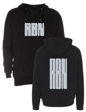 Robin Packalen - RBN Flat vaalea - huppari, musta