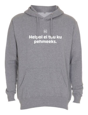 Kalju Corner - Helpol ei tuu ku pehmeeks - huppari, harmaa