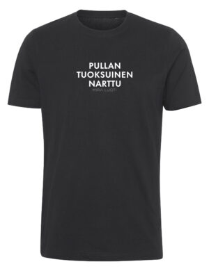 Mira Luoti - Pullan tuoksuinen - t-paita, musta