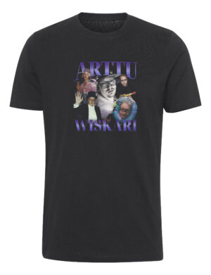 Arttu Wiskari - 80s violetti - t-paita, musta