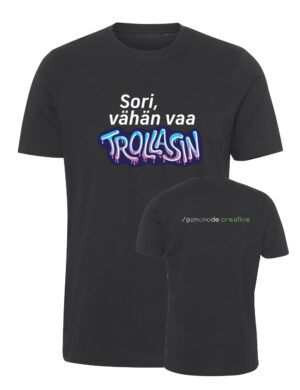 Kakkuh - Vähän vaan trollasin - T-paita, musta