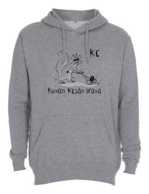 Kalju Corner - Kuivan kesän orava - huppari, harmaa