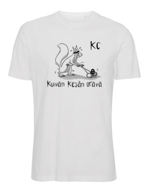 Kalju Corner - Kuivan kesän orava - t-paita, valkoinen