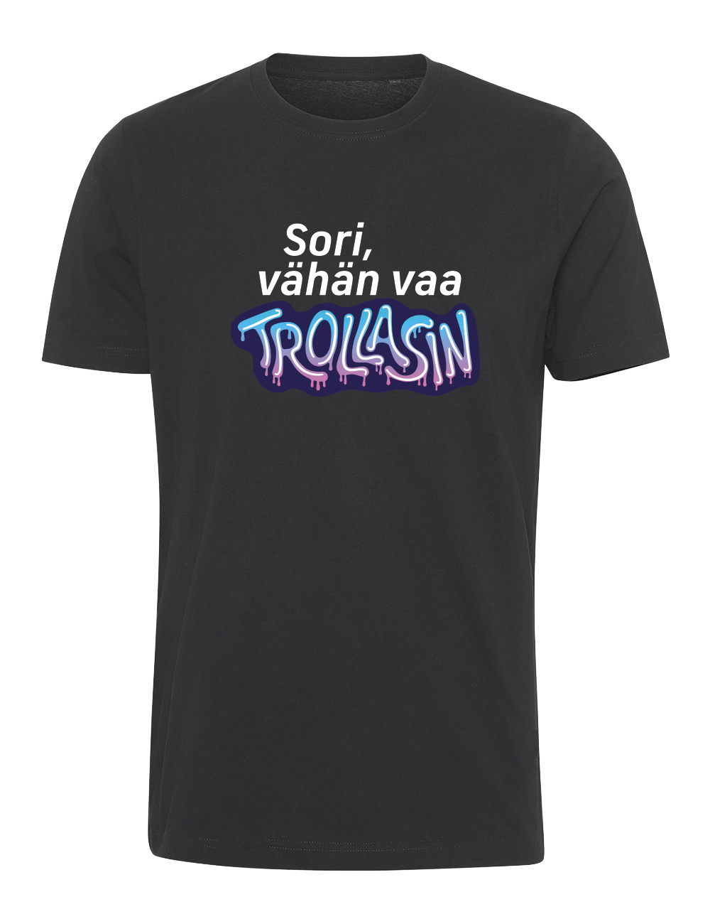 Kakkuh - Vähän vaan trollasin - T-paita, musta - Image 2