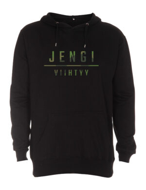 Lärvinen - Jengi Viihtyy - Camo - huppari, musta