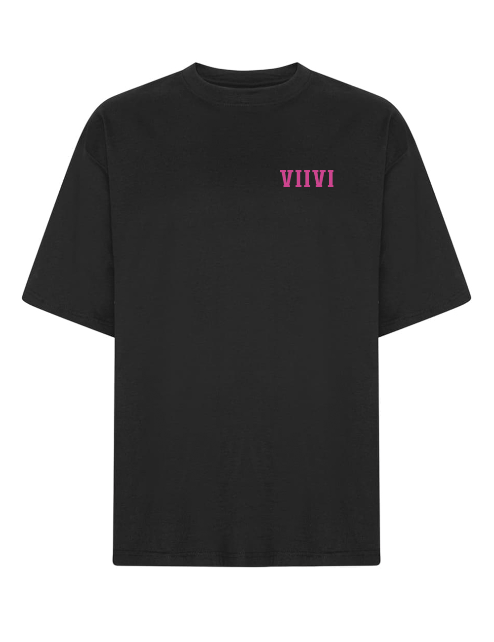 VIIVI - Herkkisten Liiga, pinkki teksti - oversize t-paita - Image 2