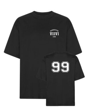 VIIVI - Herkkisten Liiga, valkoinen teksti - oversize t-paita