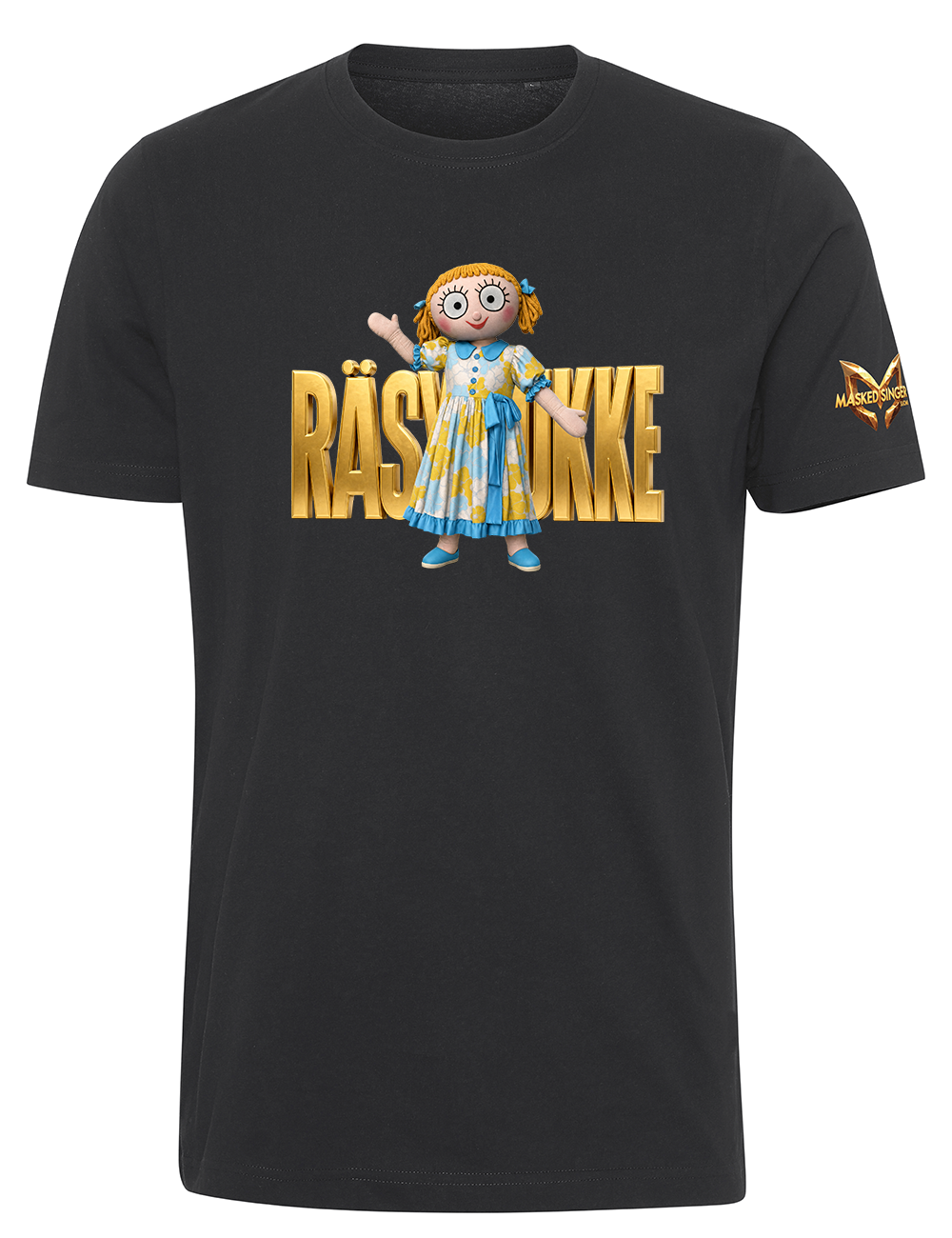Masked Singer - Räsynukke - T-paita, musta