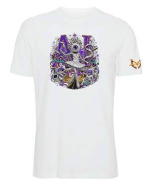 Masked Singer - AI - T-paita, valkoinen