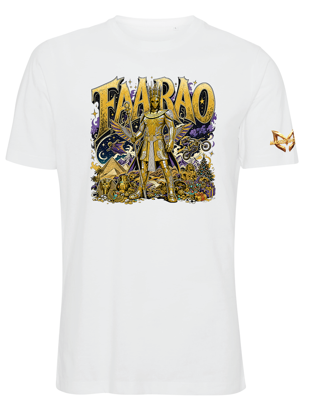 Masked Singer - Faarao - T-paita, valkoinen