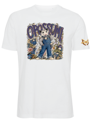 Masked Singer - Opossumi - T-paita, valkoinen