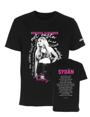 VIIVI - Sydän - Relaxed fit t-paita<span> - </span>Musta, XXL