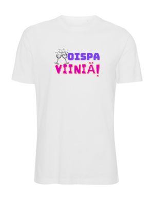 Viiniakatemia - Oispa viiniä - T-paita, valkoinen