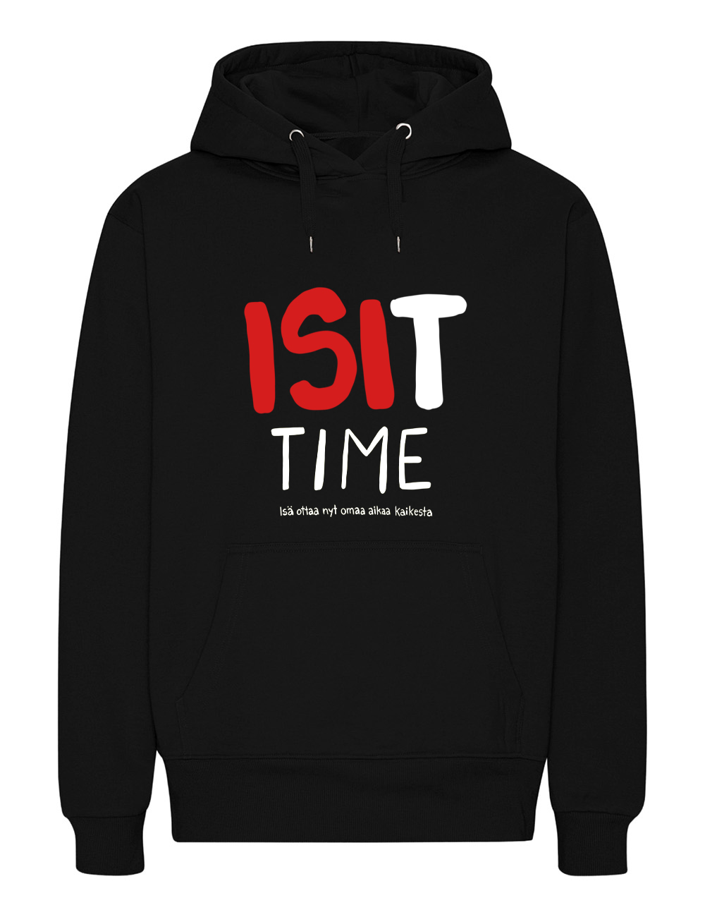 UC - ISIT TIME - isänpäiväpaita - huppari, musta